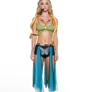 Sold Dolls Kill Trickz n’ Treatz Servin' Snake Charmer britney spears costume